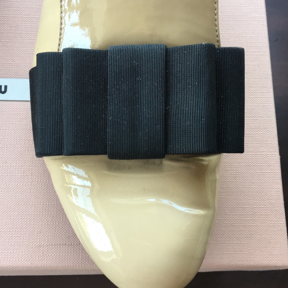 Miu Miu Crystal Bow Flats - image 4